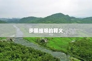 步履维艰的释义