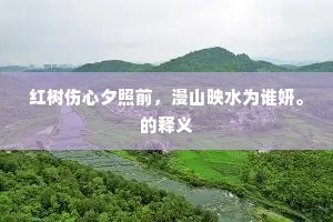 红树伤心夕照前，漫山映水为谁妍。的释义