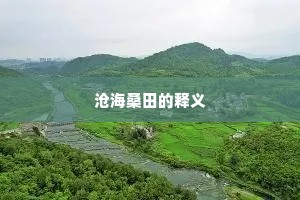 沧海桑田的释义