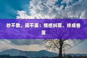 吵不散，闹不离：情感纠葛，终成眷属