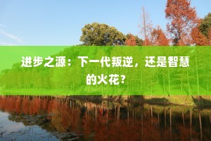 进步之源：下一代叛逆，还是智慧的火花？