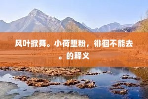 风叶掀舞。小荷堕粉，徘徊不能去。的释义