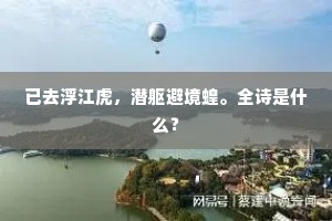 已去浮江虎，潜躯避境蝗。全诗是什么？