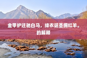 金甲护迁驰白马，绛衣诞圣拥红羊。的解释