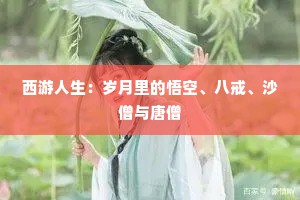 西游人生：岁月里的悟空、八戒、沙僧与唐僧