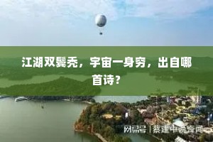 江湖双鬓秃，宇宙一身穷，出自哪首诗？