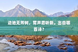 边地无芳树，莺声忽听新。出自哪首诗？
