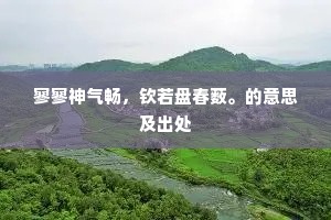寥寥神气畅，钦若盘春薮。的意思及出处