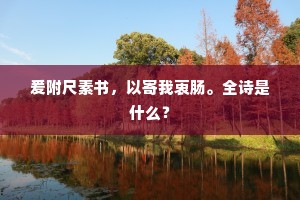 爰附尺素书，以寄我衷肠。全诗是什么？