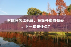 石床卧苦浑无藓，藤箧开稀恐有云。下一句是什么？