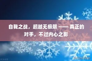 自我之战，超越无极限 —— 真正的对手，不过内心之影