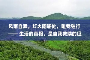 风雨自渡，灯火阑珊处，唯我独行 —— 生活的真相，是自我救赎的征途