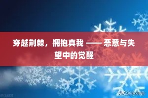 穿越荆棘，拥抱真我 —— 恶意与失望中的觉醒