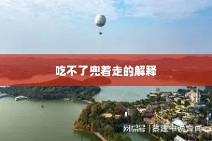 吃不了兜着走的解释