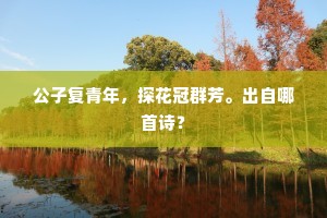 公子复青年，探花冠群芳。出自哪首诗？