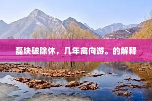 磊块破除休，几年禽向游。的解释