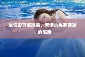 虽愧彭宣惟赐食，未惭贡禹亦弹冠。的解释