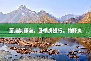 萧墙荆簇满，卧榻虎横行。的释义