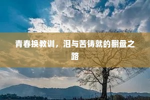 青春换教训，泪与苦铸就的翻盘之路