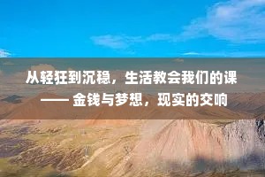 从轻狂到沉稳，生活教会我们的课 —— 金钱与梦想，现实的交响