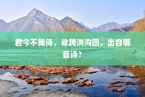 君今不我待，欲跨洪沟回。出自哪首诗？