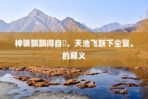 神骏飘飘得自閒，天池飞跃下尘寰。的释义