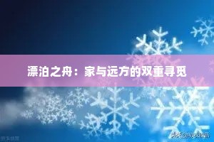 漂泊之舟：家与远方的双重寻觅