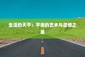 生活的天平：平衡的艺术与遗憾之美