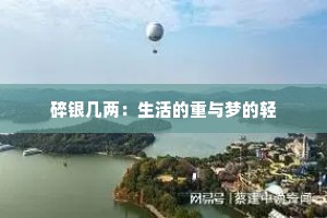 碎银几两：生活的重与梦的轻