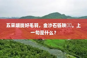 五采斓斑好毛羽，金沙石砾映毰毸。上一句是什么？