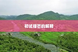 初试锋芒的解释