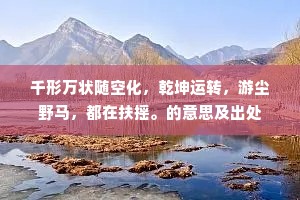 千形万状随空化，乾坤运转，游尘野马，都在扶摇。的意思及出处