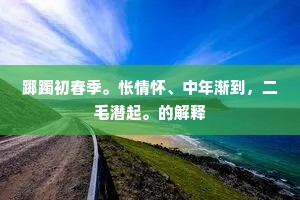 踯躅初春季。怅情怀、中年渐到，二毛潜起。的解释