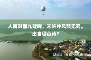 人间对面九疑峰，未许冲风鼓无窍。出自哪首诗？