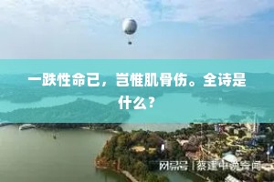 一跌性命已，岂惟肌骨伤。全诗是什么？