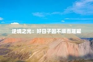 逆境之光：好日子因不顺而璀璨