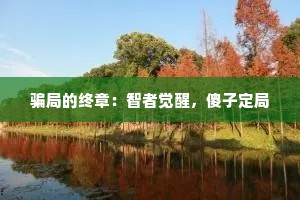 骗局的终章：智者觉醒，傻子定局