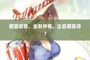 稽首观音，全彰妙有。出自哪首诗？