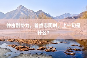仲由刚协力，曾点志同时。上一句是什么？