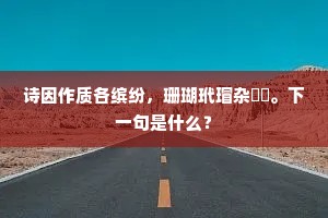 诗因作质各缤纷，珊瑚玳瑁杂䵶鼊。下一句是什么？