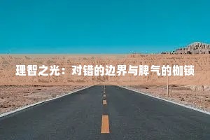 理智之光：对错的边界与脾气的枷锁