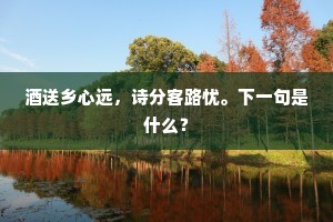 酒送乡心远，诗分客路忧。下一句是什么？