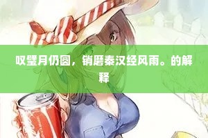 叹璧月仍圆，销磨秦汉经风雨。的解释