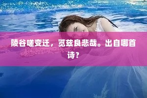 陵谷嗟变迁，览兹良悲哉。出自哪首诗？