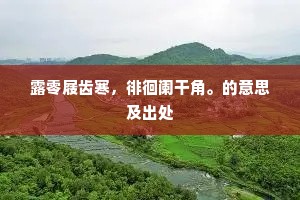 露零屐齿寒，徘徊阑干角。的意思及出处
