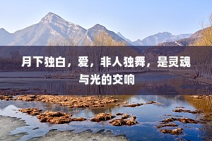 月下独白，爱，非人独舞，是灵魂与光的交响