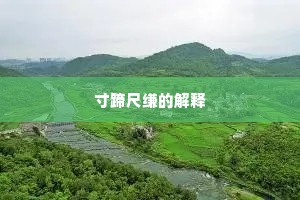 寸蹄尺缣的解释