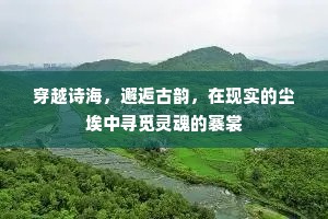 穿越诗海，邂逅古韵，在现实的尘埃中寻觅灵魂的褰裳