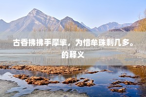 古香拂拂手摩挲，为惜牟珠剩几多。的释义