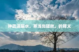 钟疏遥隔水，寒浅尚疑秋。的释义